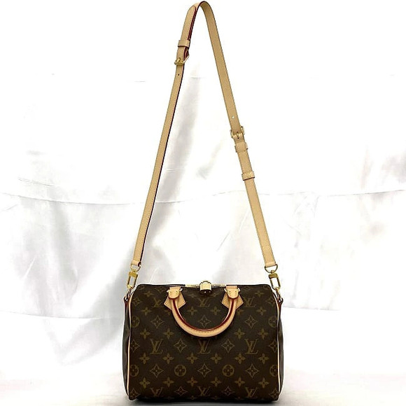 Louis Vuitton Handbags - Louis Vuitton Beige Zipper Boston Bag Speedy Bandouliere Shoulder Brown